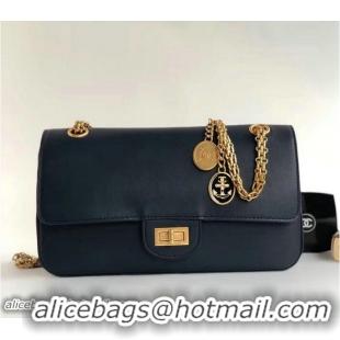 Discount Chanel Calfskin 2.55 Handbag A37587 Blue