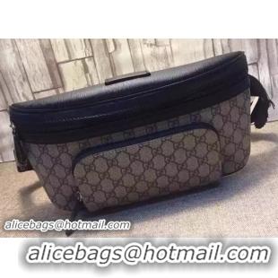Latest Styles GUCCI GG Supreme Belt Bag 406372 Black