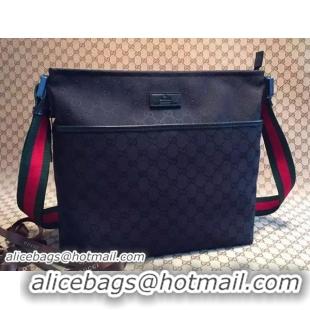 High Quality Gucci GG Canvas Medium Messenger Bags 189751 Black