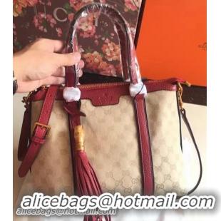 Best Price Gucci Rania Original GG Canvas Top Handle Bags 353114 Burgundy