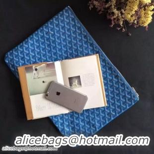 Cheapest Goyard New Design Ipad Bag Large Size 020113 Light Blue