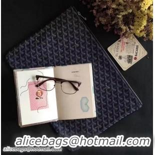 Buy Classic Goyard New Design Ipad Bag Large Size 020113 Navy Blue