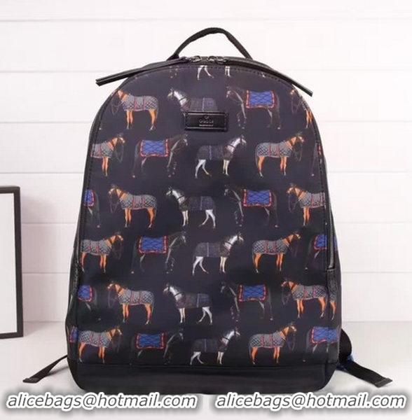 Buy Fashionable Gucci Backpack Horse Print 353476 Black