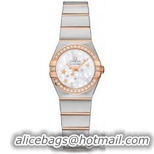 Omega Constellation Brushed Quarz Mini Watch 158627AF
