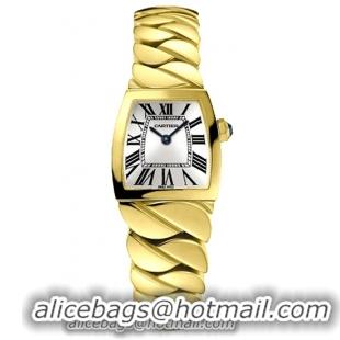 Cartier La Dona Small Series 18k Yellow Gold Ladies Swiss Quartz Wristwatch-W640020H