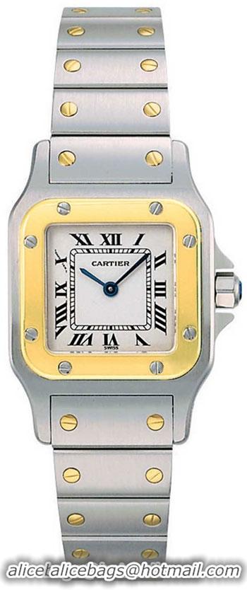 Cartier Santos Fashionable Ladies Swiss Quartz Wristwatch-W20012C4