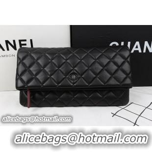 Chanel Clutch Original Sheepskin Leather A82088 Black