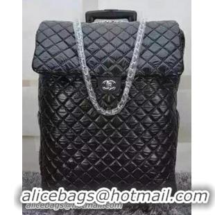 Chanel Classic Quilted Nylon Trolley A57438 Black