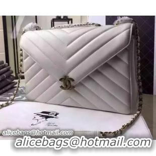 Buy New Cheap Chanel Envelope Flap Bag Original Sheepskin Leather A68812 White