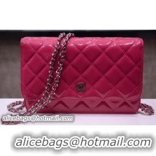 Buy Cheapest Chanel mini Flap Bag Patent Leather A33814P Rose Gold