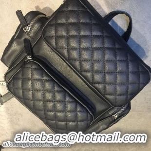 Charming Chanel Backpack Calfskin Leather A58091 Black