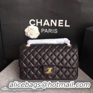 New Style CChanel 2.55 Series Flap Bags Black Original Deerskin A1112 Gold