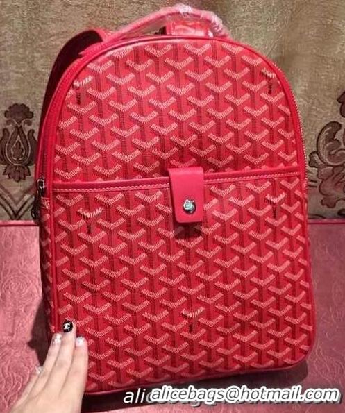 2015 Fashion Luxury Goyard Backpack 8991 Red