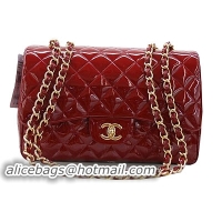 Grade Quality chanel patent leather bags 36076 bordeau
