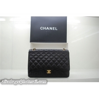 Popular Style Chanel Maxi Caviar Leather Flap Bag 36070 Black