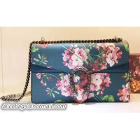 Low Price Gucci Dionysus Blooms Leather Shoulder Bag 400249 Blue