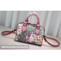 Hot Sell  GUCCI GG Blooms mini Top Handle Bag 432123 Pink