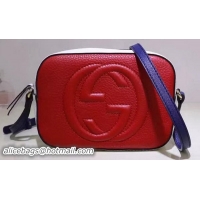 Newest Fashion Gucci Soho Metallic Leather Disco Bag 308364 Red