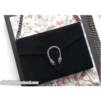Classic Hot Gucci Dionysus Suede Mini Chain Wallet Bag 401231 Black