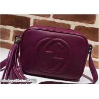 Perfect Gucci Soho Leather Disco Small Bag 308364 Purple