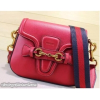 Buy Luxury Gucci Lady Web Leather Shoulder Small Bag 384821 Red