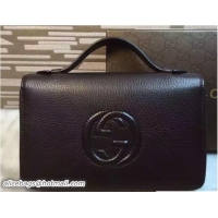 Unique Style Gucci Soho Leather Travel Document Case 336286 Coffee