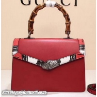 Discount Fashion Gucci Lilith Leather Top Handle Bag 453751 Red
