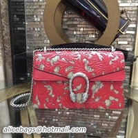 Duplicate Gucci Dionysus Calf Leather Shoulder Bag 400249E Red