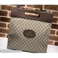 Traditional Discount Gucci Soft GG Supreme Tote Bag 463491 Coffee 2017