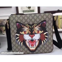 Famous Brand Gucci GG Supreme Messenger Medium Bag 406408 Angry Cat 2017