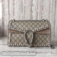Purchase Gucci Dionysus Small GG Shoulder Bag 400249 Apricot