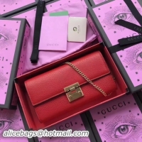 Fashion Gucci Padlock Continental Wallet Calfskin Leather 453506 Green