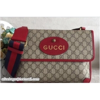 1:1 aaaaa Gucci Web GG Supreme Messenger Bag 495654 Red 2018