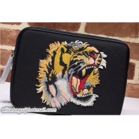 Top Design Gucci Techno Canvas Tablet Case With Embroidery Tiger 473883 2018