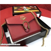 Best Grade Gucci Garden Dionysus Mini Chain Wallet Bag 516920 Bat Red 2018