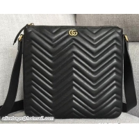 Original Cheap Gucci GG Marmont Messenger Bag 523369 Black 2018