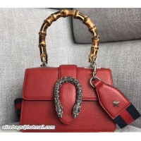 Shop Cheap Gucci Web Shoulder Strap Dionysus Mini Top Handle Bag 523367 Red 2018