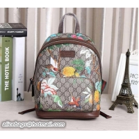 Buy Classic GUCCI Beaded Sky GG Supreme Backpack 427631 Brown