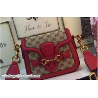 Fashion Gucci Lady Web Original GG Canvas Shoulder Small Bag 384821 Red