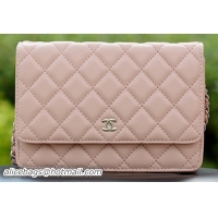 Chanel mini Flap Bags Pink Sheepskin Leather A33814 Silver