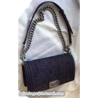 Chanel Boy Flap Shoulder Bags Jean Jacket A67086 Black