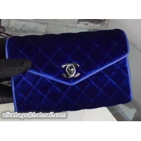 Chanel mini Flap Bag Original Flannelette A2727 Blue