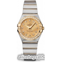 Omega Constellation Brushed Quarz Small Watch 158628T