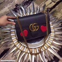 New Design Gucci 2016 Fashion Show Shoulder Bag 413719 Black