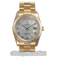 Rolex Day-Date Series Mens Automatic 18kt Yellow Gold Wristwatch 118238-MRP