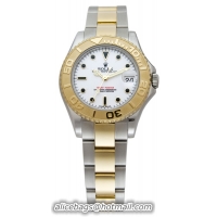 Rolex Yachtmaster Series Elegant Unisex Automatic 18kt Yellow Gold Unidirectional Rotating Wristwatch 168623-WSO