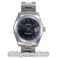 Rolex Datejust Series Fashionable Unisex Automatic Midsize Wristwatch 178240-BLRO