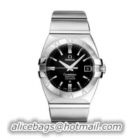 Omega Constellation Double Eagle Stainless Steel Mens Swiss Quartz Wristwatch 1511.51.00