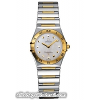 Omega Constellation 18kt Yellow Gold Mini Ladies Quartz Watch 1371.71.00