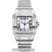 Cartier Santos Stainless Steel XL Fashionable Mens Wristwatch-W20098D6